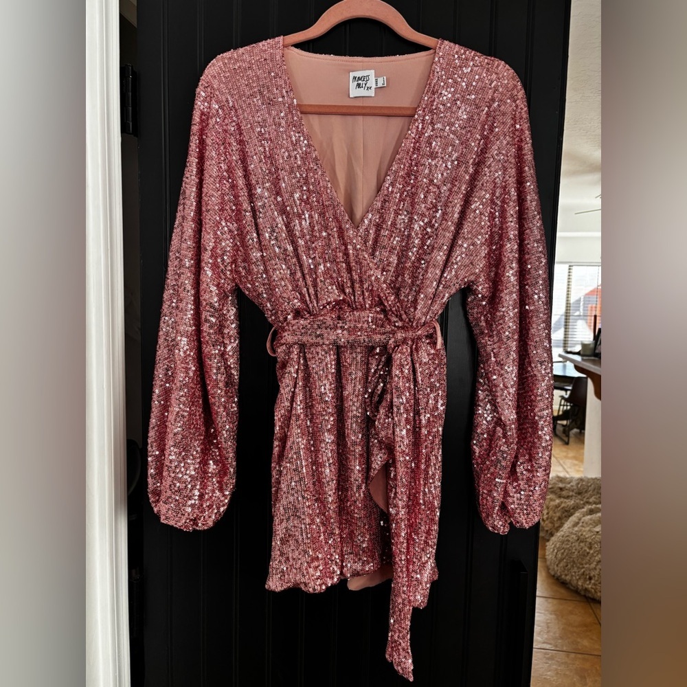 Princess Polly Pink Long sleeve mini dress - Picture 5 of 9